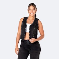 Chaleco Denim Mujer Mileyh